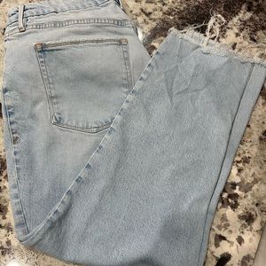 Good American light wash jeans